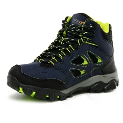 Kids' Holcombe Waterproof Mid Walking Boots | Navy Lime Punch