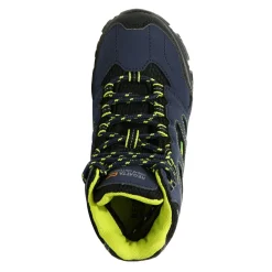Kids' Holcombe Waterproof Mid Walking Boots | Navy Lime Punch