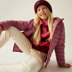 Kids' Hooded Marizion Baffled Jacket | Dusty Rose