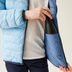 Kids' Hooded Marizion Baffled Jacket | Clear Sky Coronet Blue
