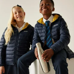 Kids' Hooded Marizion Baffled Jacket | Navy Blue