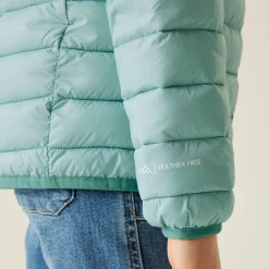 Kids' Hooded Marizion Baffled Jacket | Green