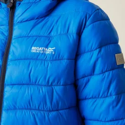Kids' Hooded Marizion Baffled Jacket | Olympian Blue Green Flash