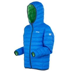 Kids' Hooded Marizion Baffled Jacket | Olympian Blue Green Flash