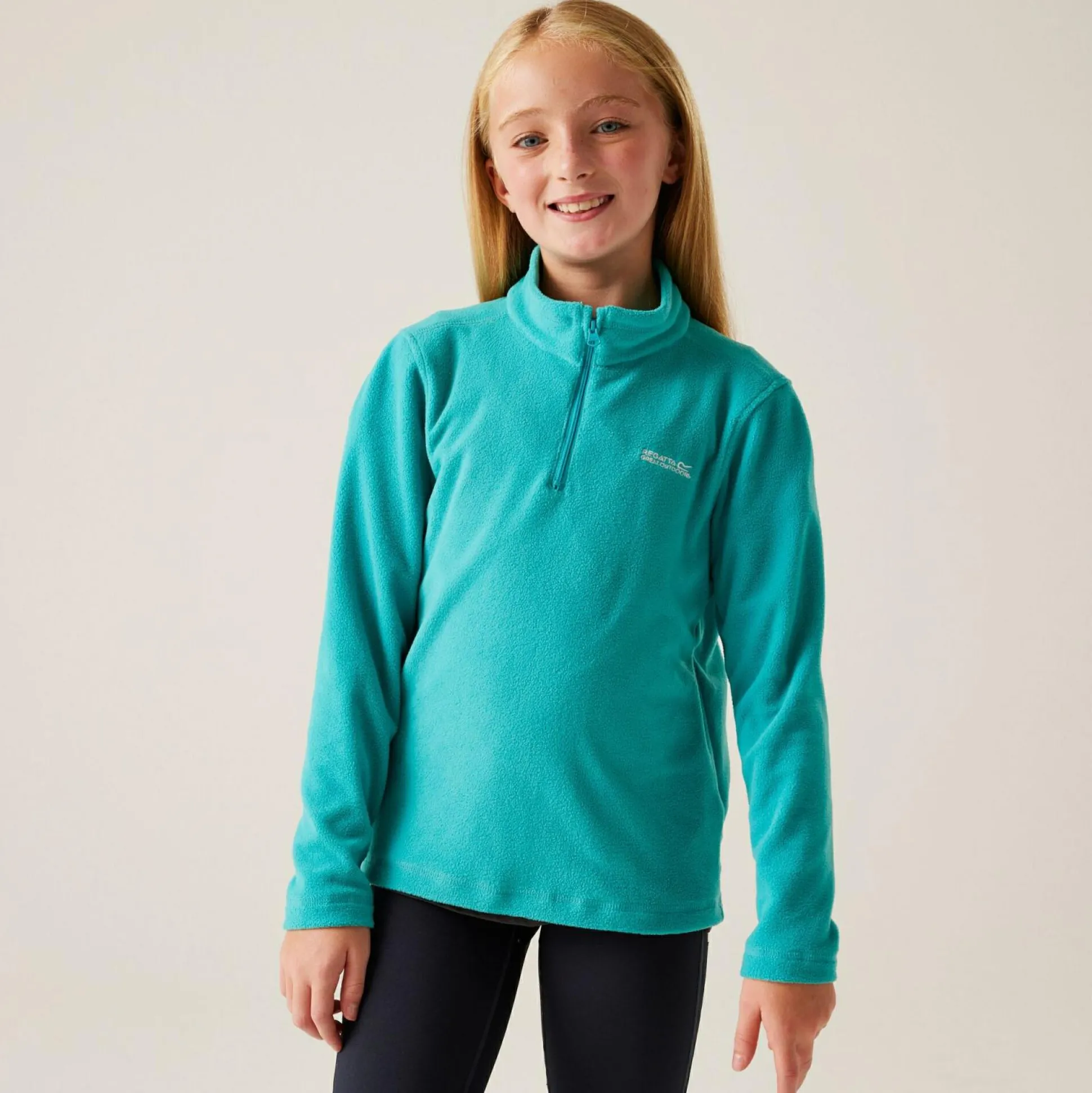 Kids' Hot Shot II Half Zip Fleece | Turquoise