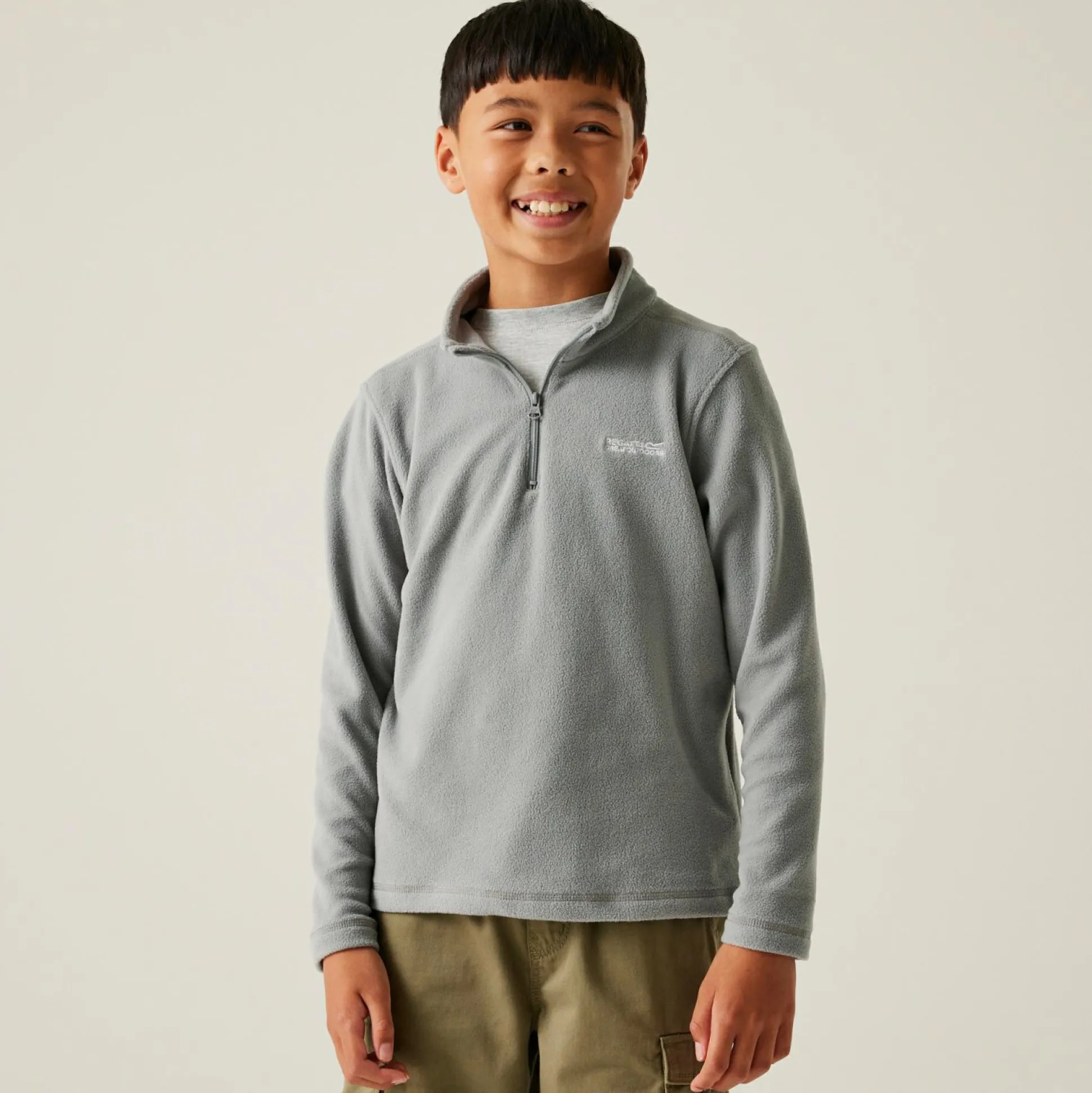 Kids' Hot Shot II Half Zip Fleece | Cloudy Grey