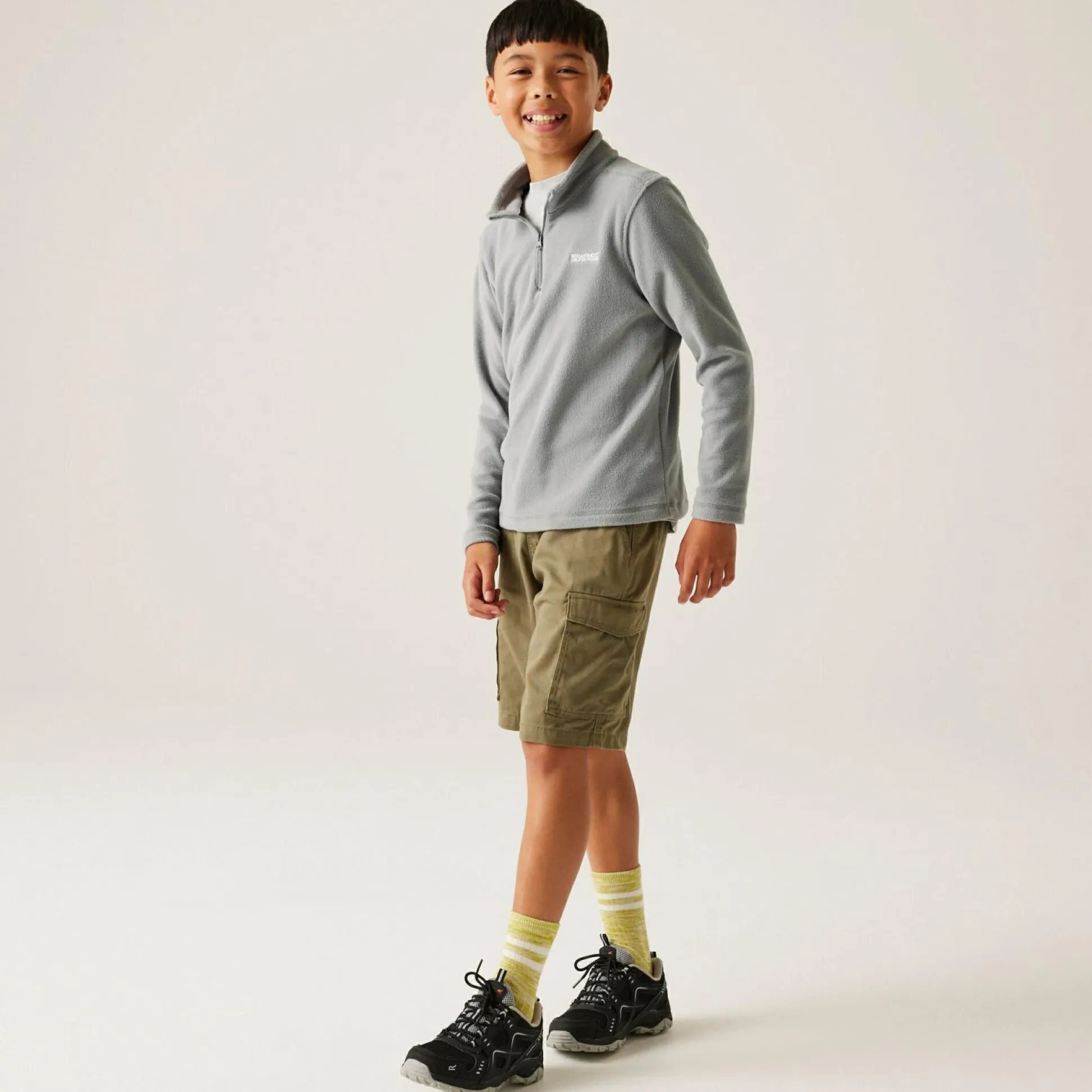 Kids' Hot Shot II Half Zip Fleece | Cloudy Grey