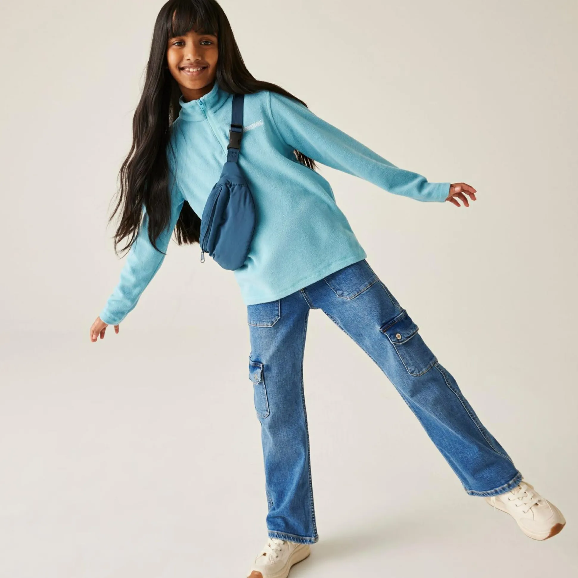 Kids' Hot Shot II Half Zip Fleece | Nordic Blue