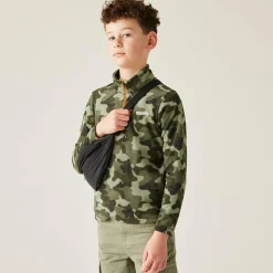 Kids' Hot Shot II Half Zip Fleece | Olive Green