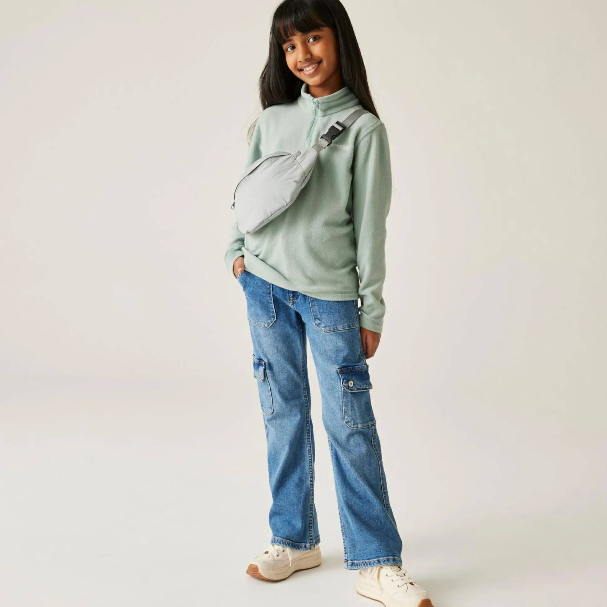Kids' Hot Shot II Half Zip Fleece | Green