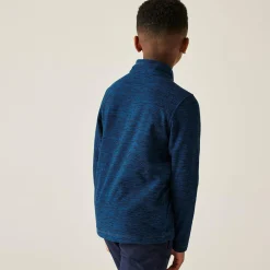 Kids' Hot Shot Marl Half Zip Fleece | Blue