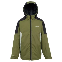 Kids' Hurdle V Waterproof Jacket | Nephrite Green Black Abbey Stone