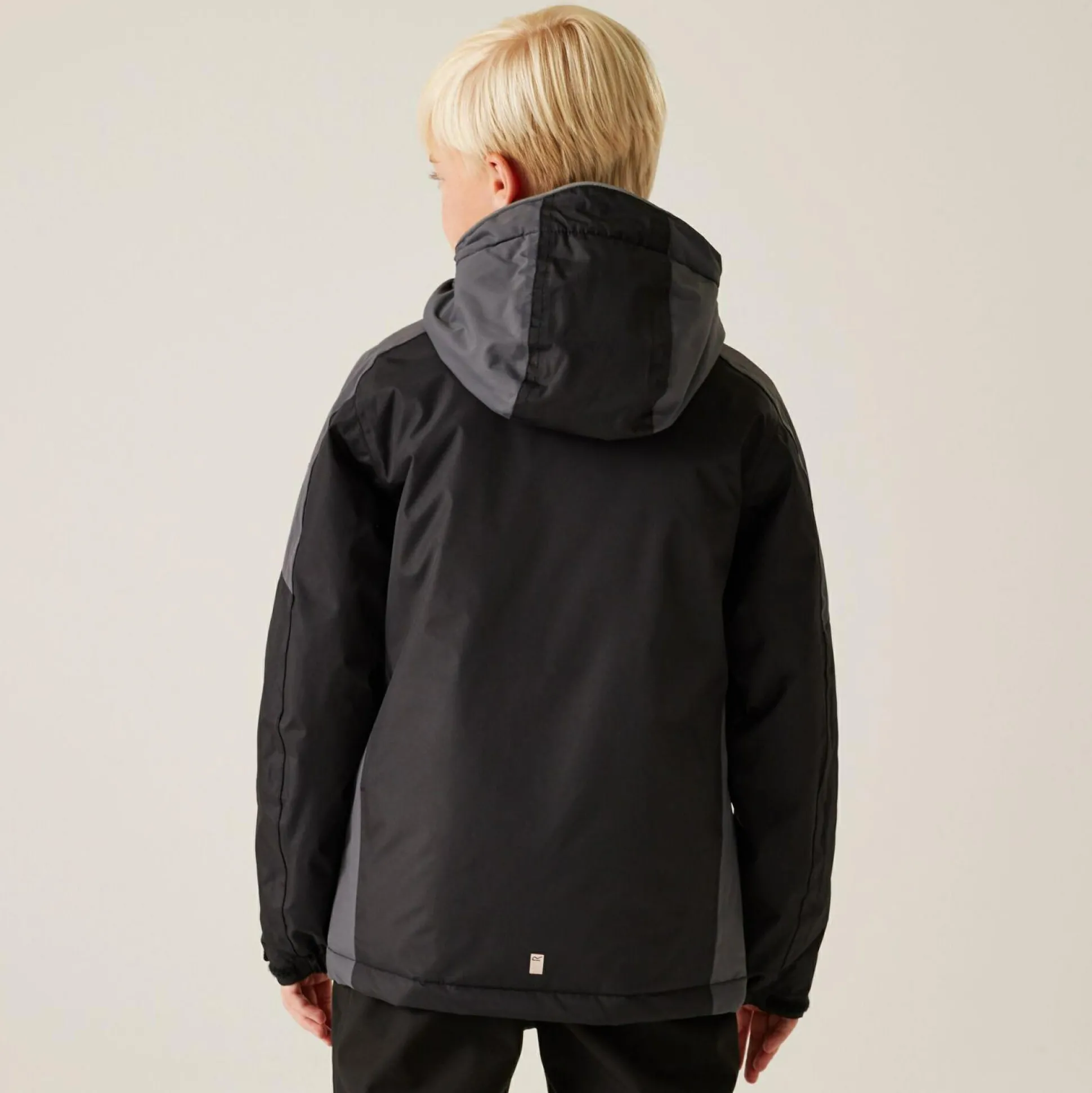 Kids' Hurdle V Waterproof Jacket | Black Seal Grey