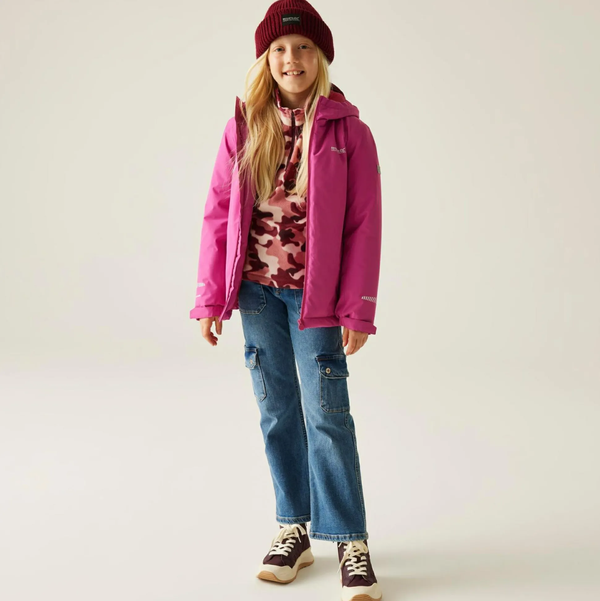 Kids' Hurdle Waterproof Insulated Jacket | Raspberry Pink