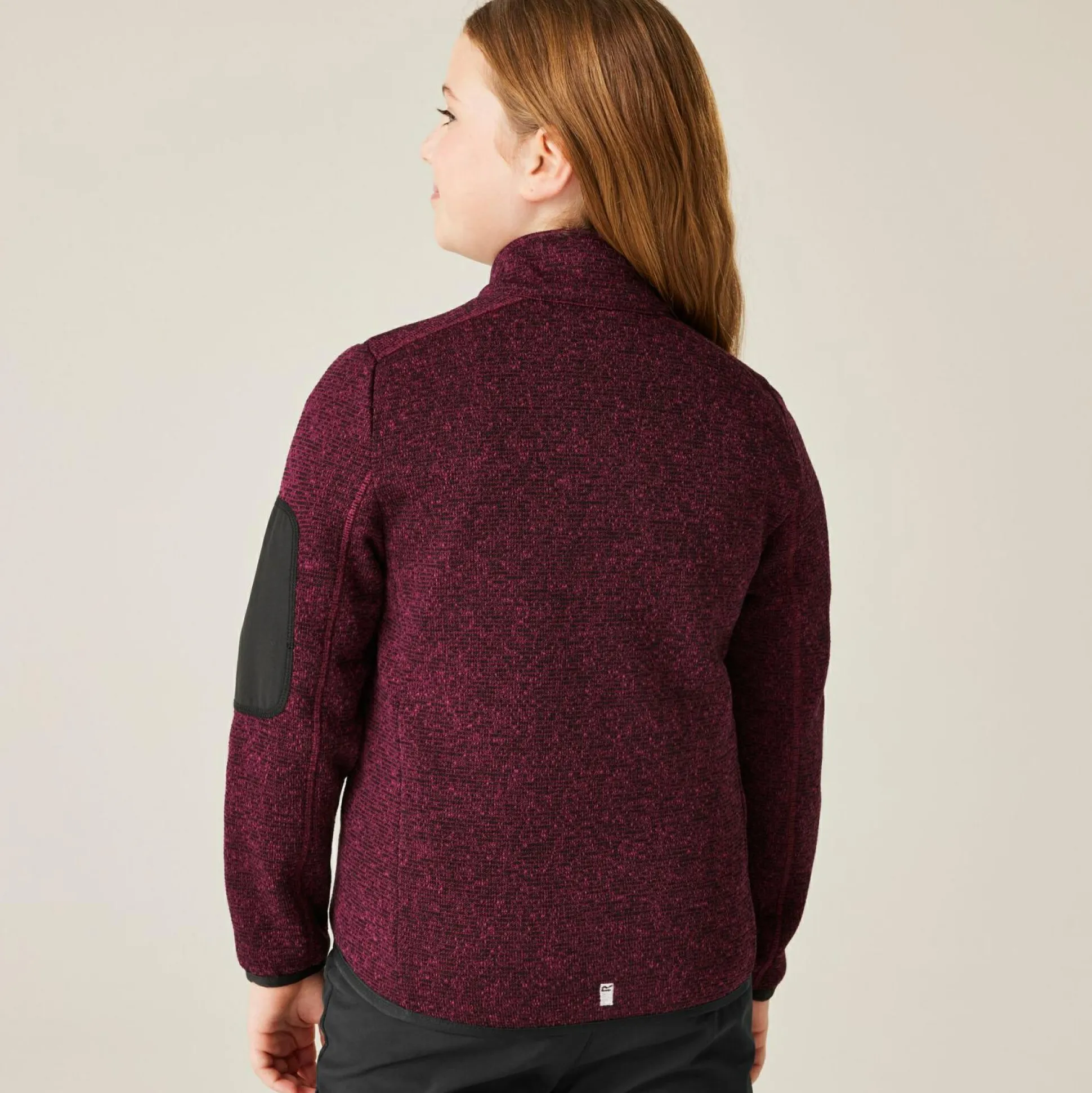 Kids' Junior Newhill Full Zip Fleece | Dark Pimento
