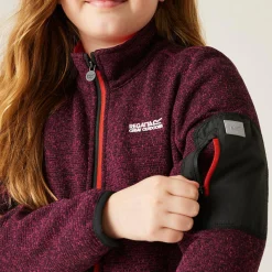 Kids' Junior Newhill Full Zip Fleece | Dark Pimento