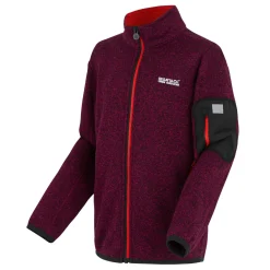 Kids' Junior Newhill Full Zip Fleece | Dark Pimento