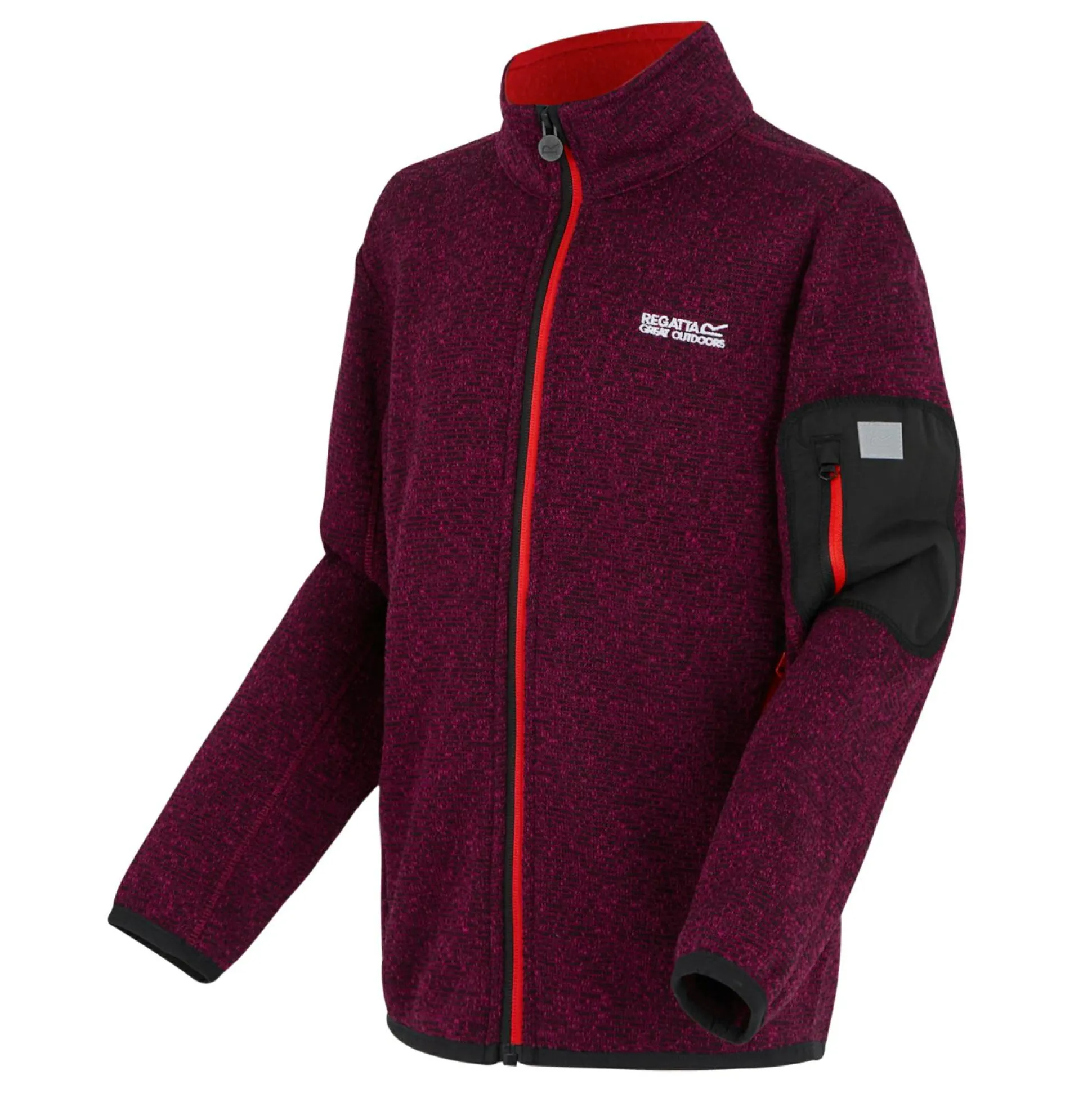 Kids' Junior Newhill Full Zip Fleece | Dark Pimento