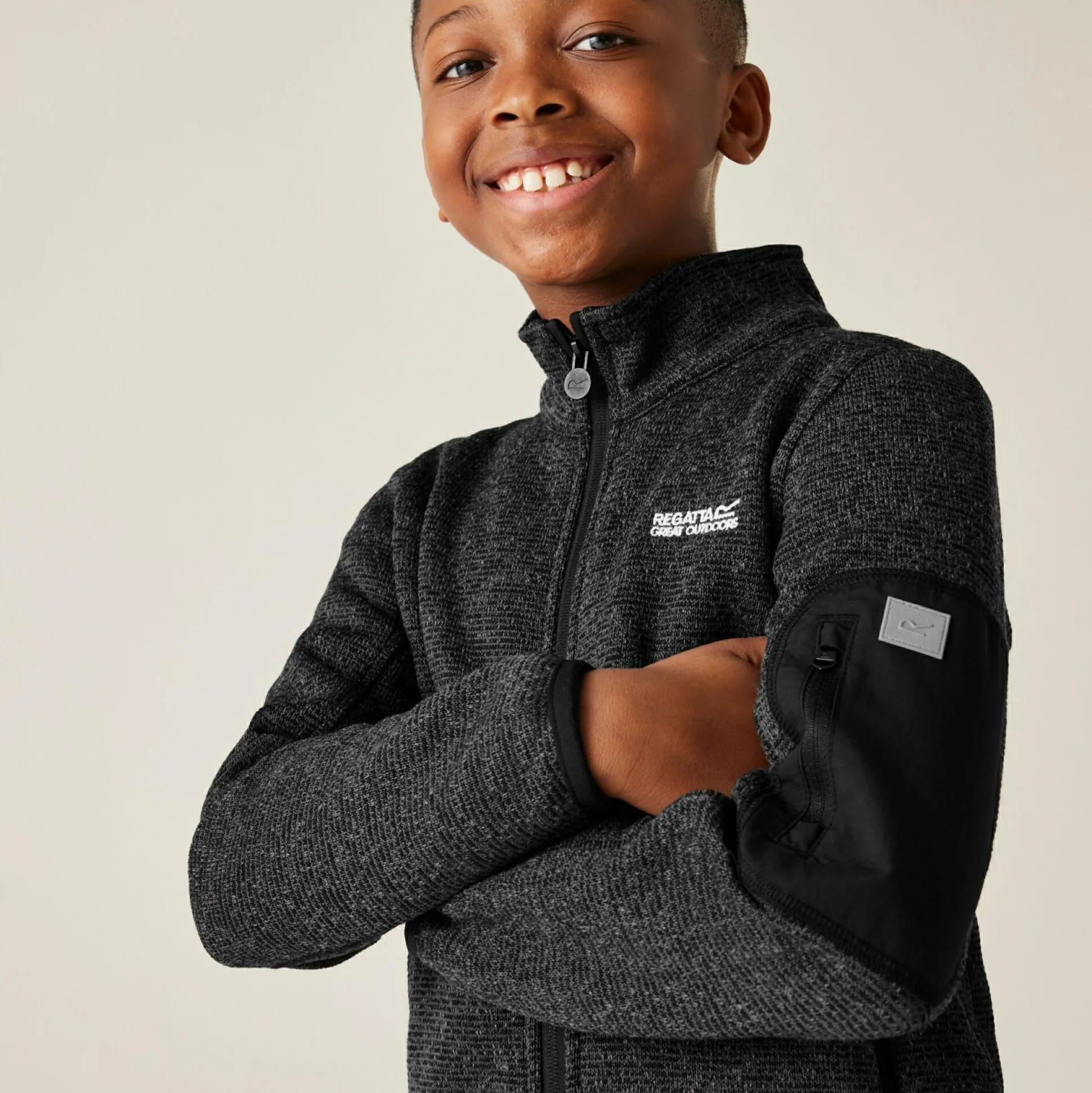 Kids' Junior Newhill Full Zip Fleece | Black