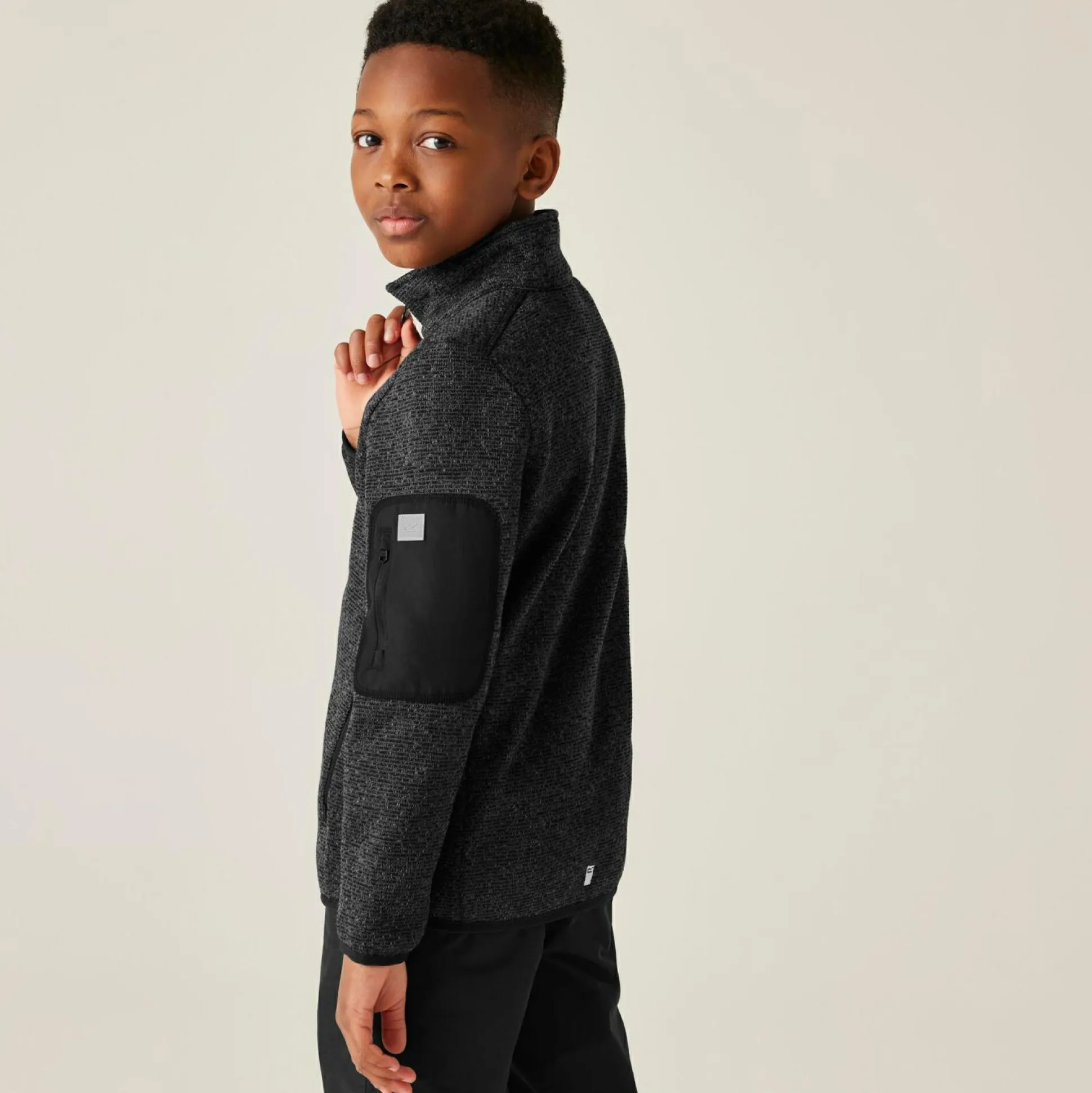 Kids' Junior Newhill Full Zip Fleece | Black