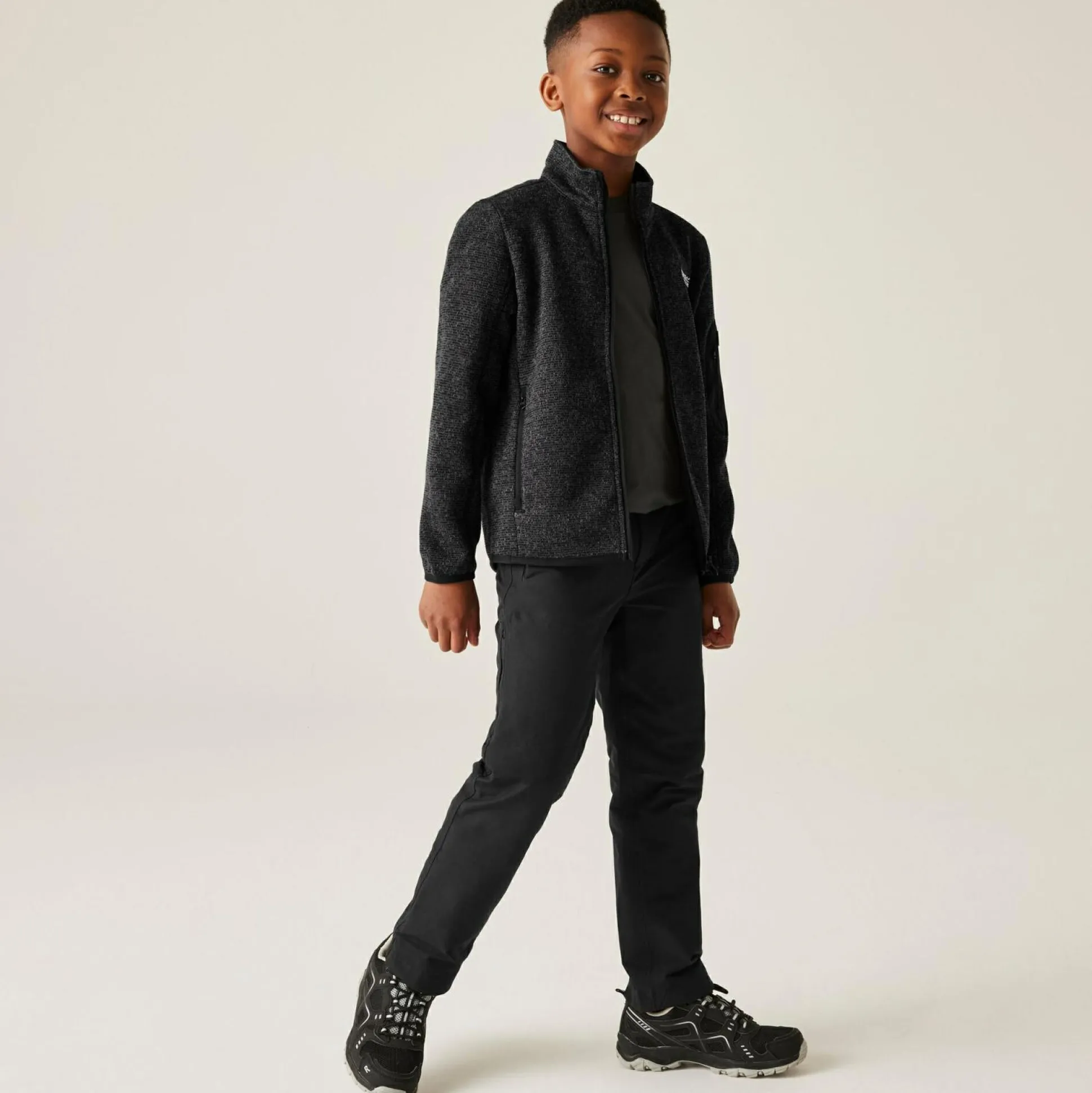 Kids' Junior Newhill Full Zip Fleece | Black