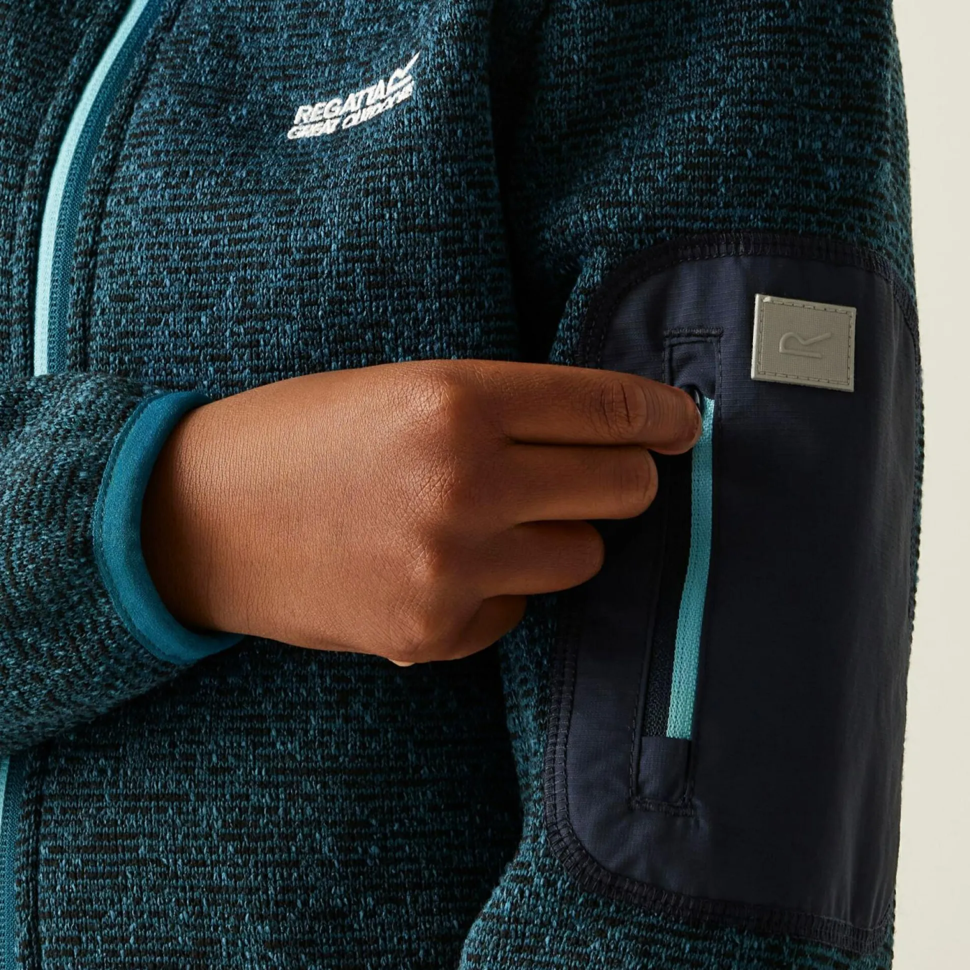 Kids' Junior Newhill Full Zip Fleece | Blue