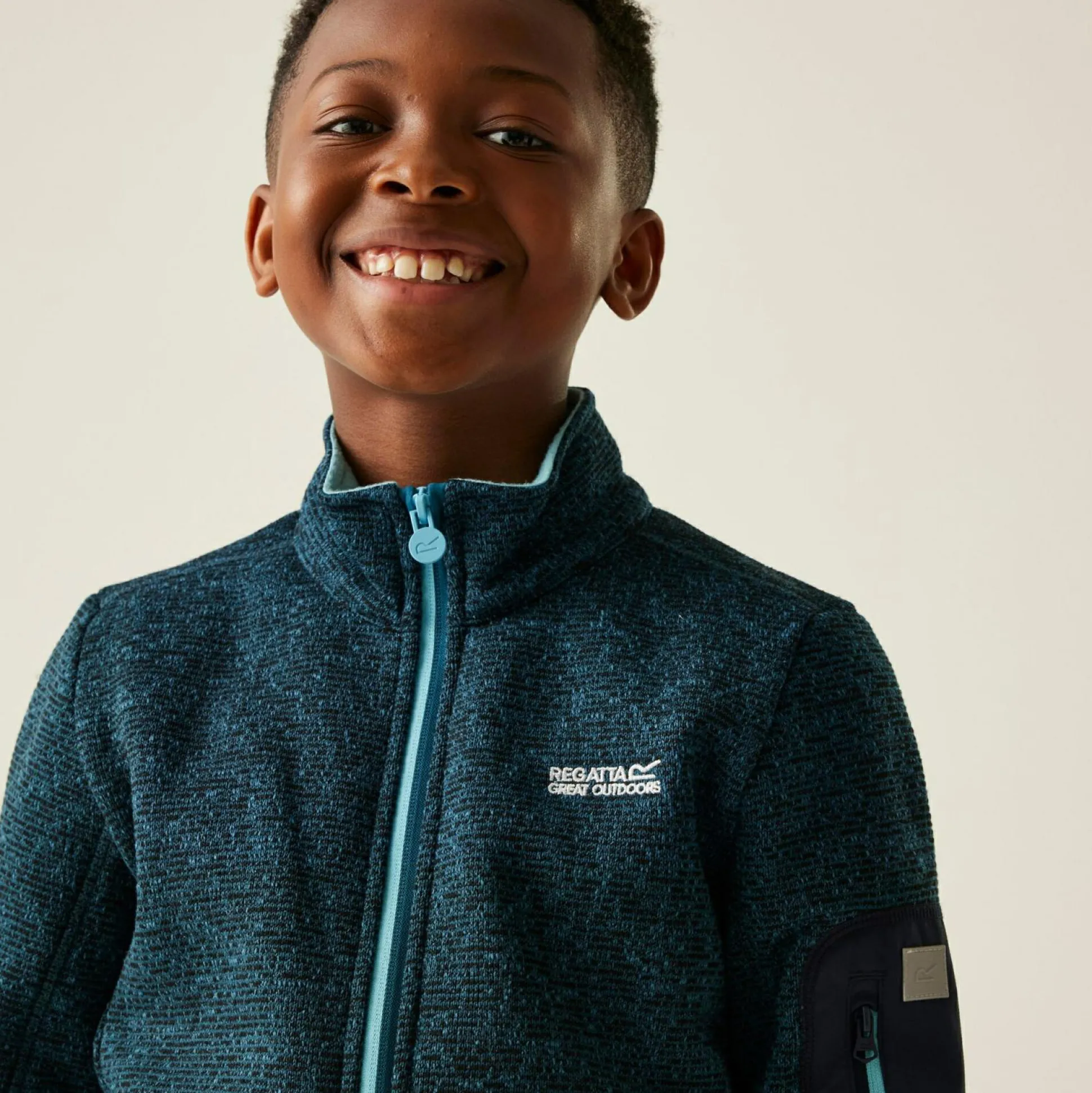 Kids' Junior Newhill Full Zip Fleece | Blue