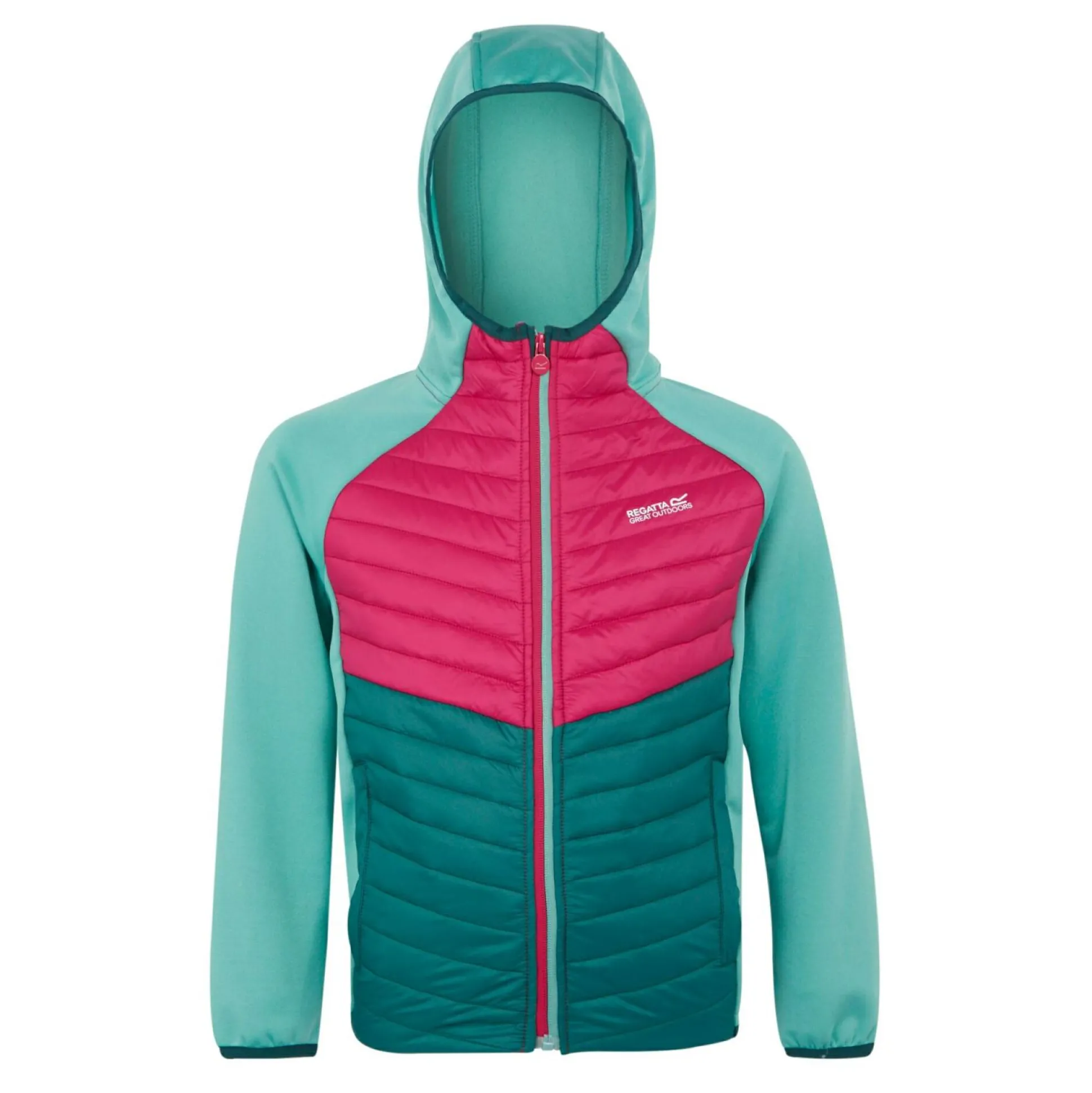 Kids' Kielder Hybrid VIII Jacket | Dusty Green Deep Pink