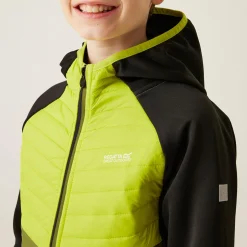 Kids' Kielder Hybrid VIII Jacket | Black Citron Lime