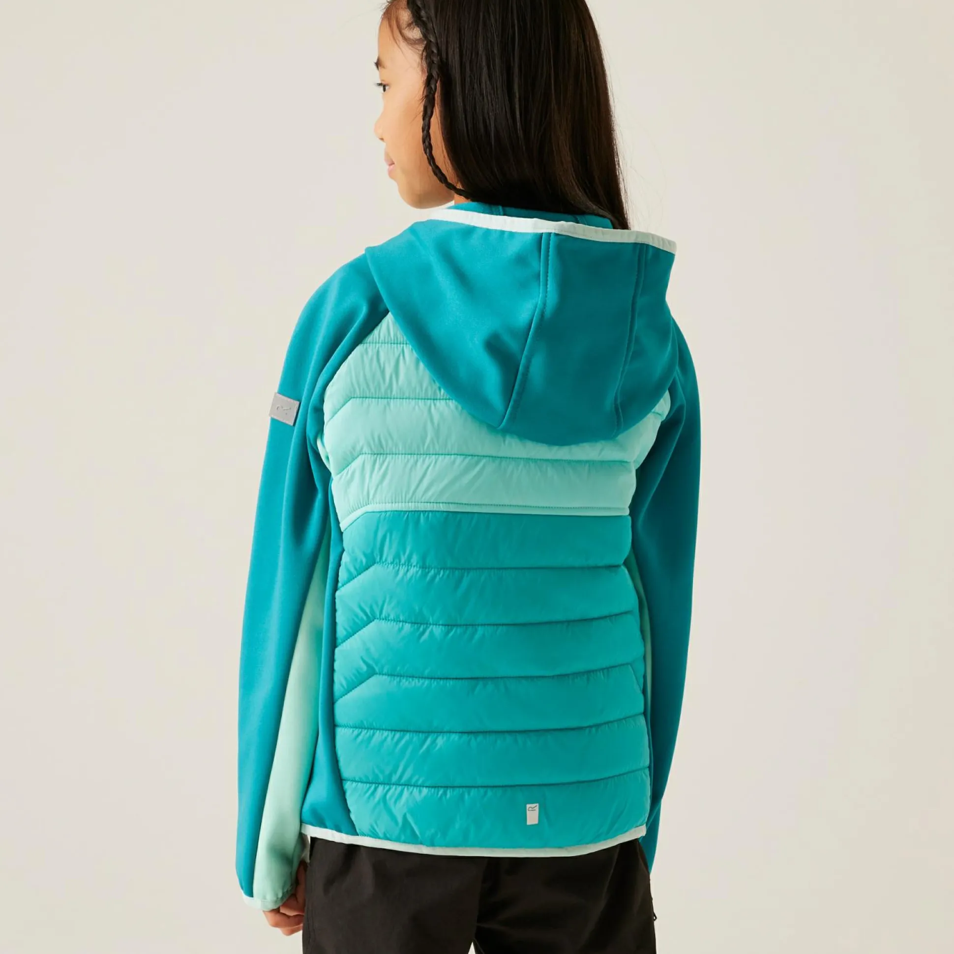 Kids' Kielder IX Hybrid Jacket | Turquoise Aruba Blue Exotic Plume