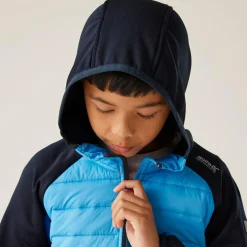 Kids' Kielder IX Hybrid Jacket | Olympian Blue Elysium Blue Navy Tango Tangerine