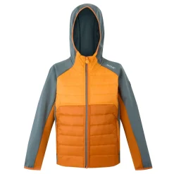 Kids' Kielder IX Hybrid Jacket | Fox Bright Marigold Stormy Weather