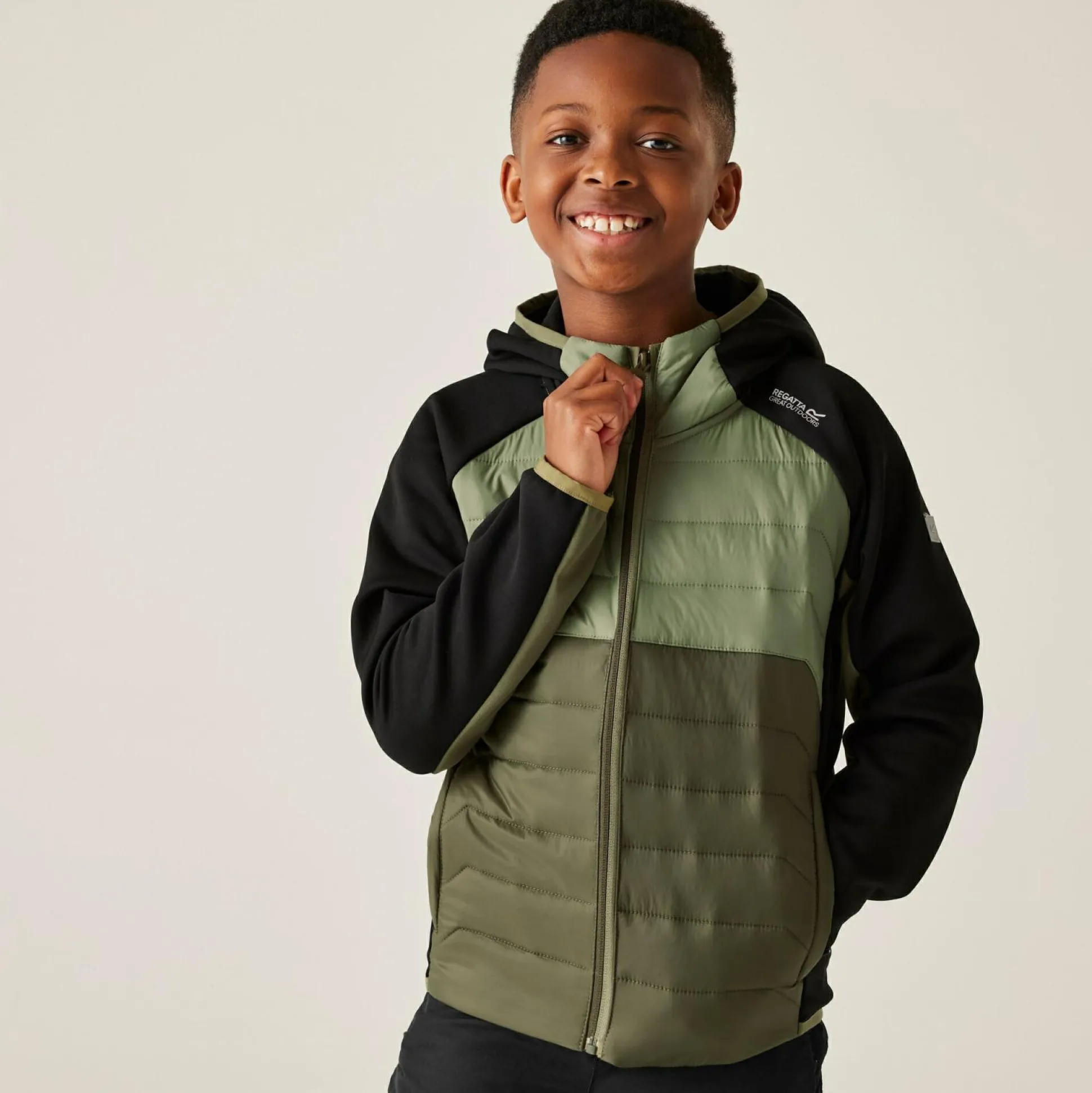 Kids' Kielder IX Hybrid Jacket | Green