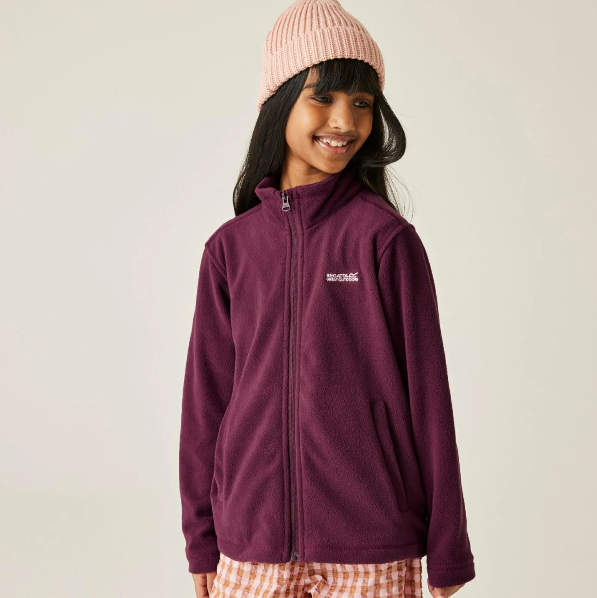 Kids' King II Full Zip Fleece | Fig Purple