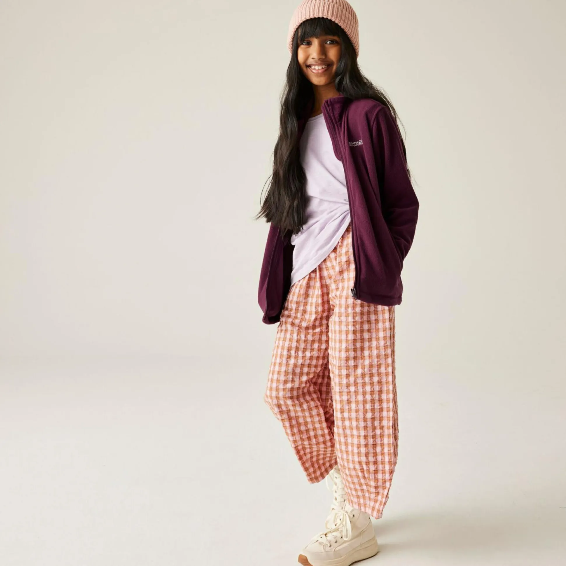 Kids' King II Full Zip Fleece | Fig Purple