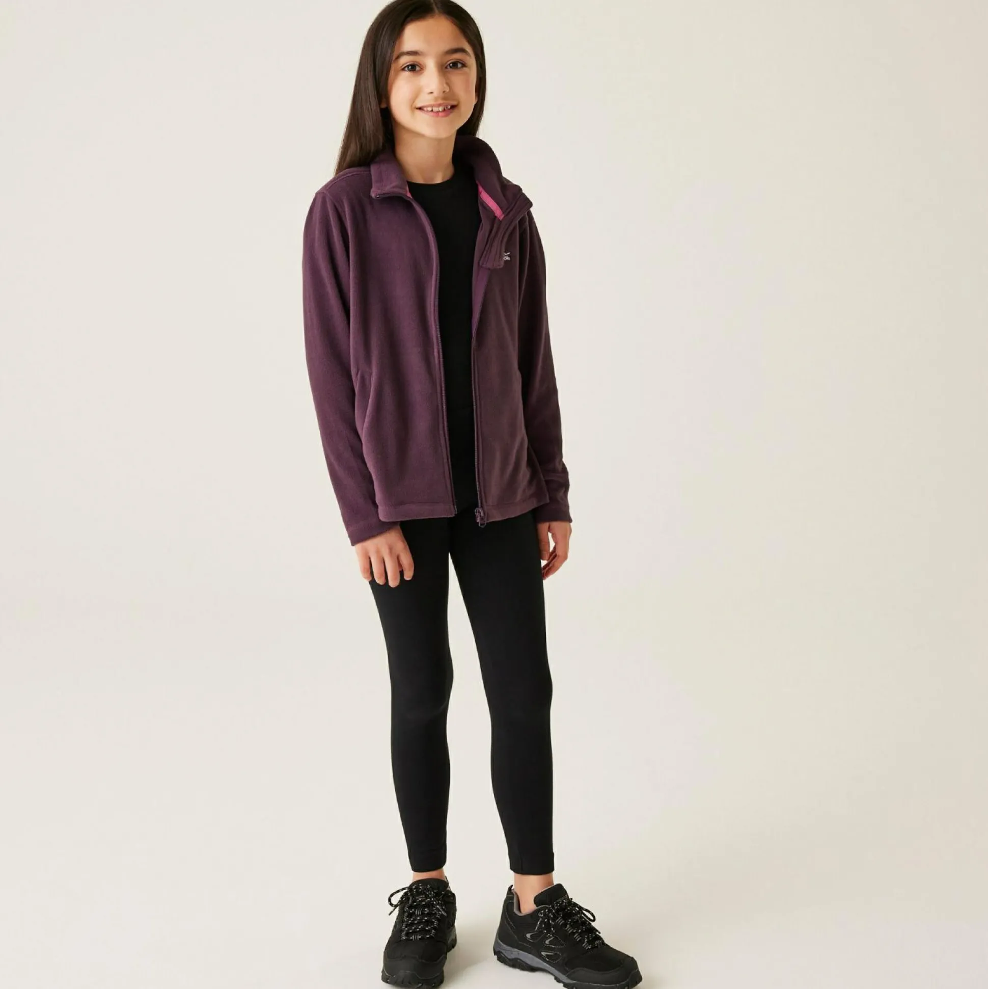 Kids' King II Full Zip Fleece | Deep Plum