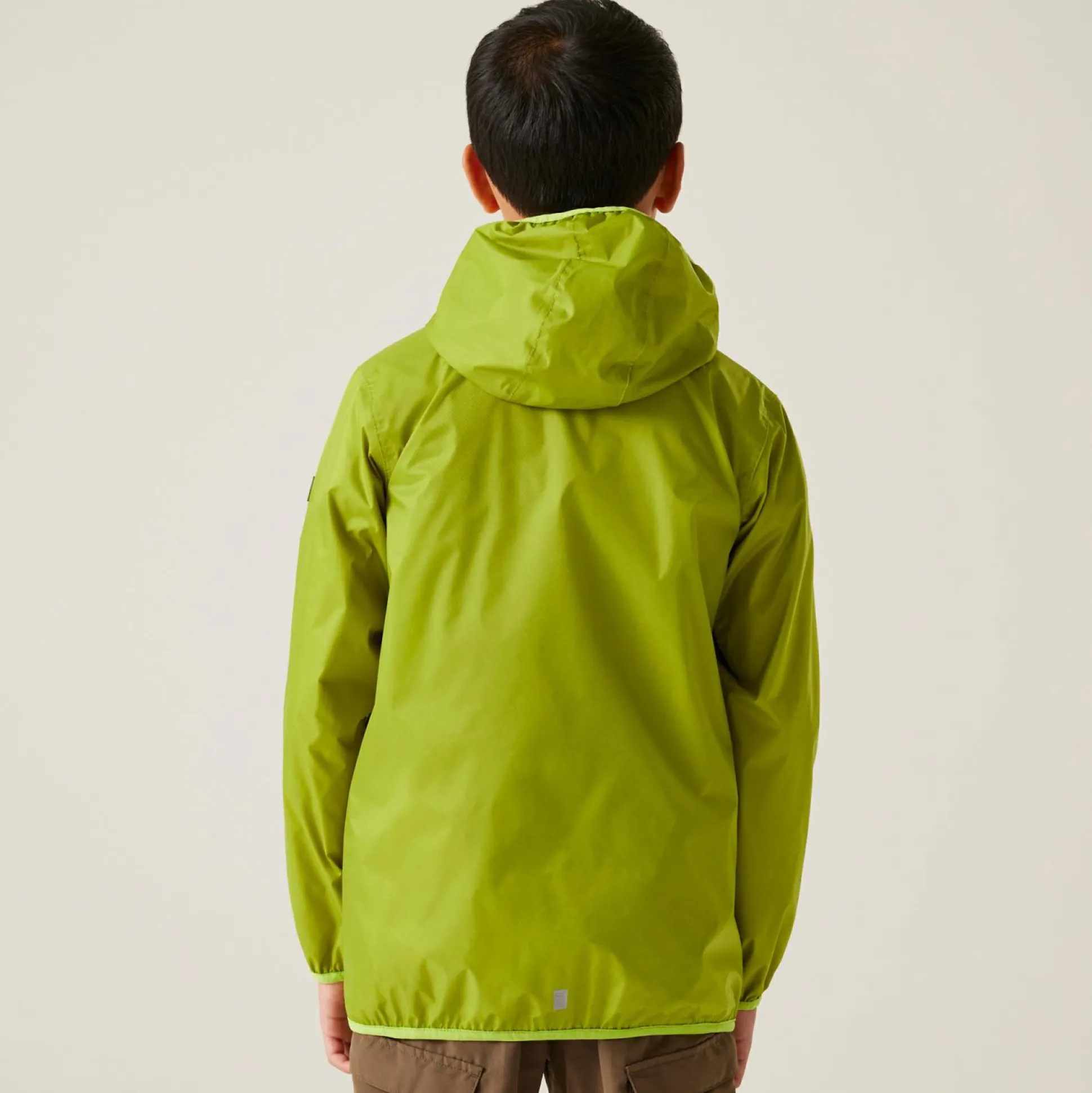 Kids' Lever II Waterproof Packaway Jacket | Grenoble Green Wild Lime
