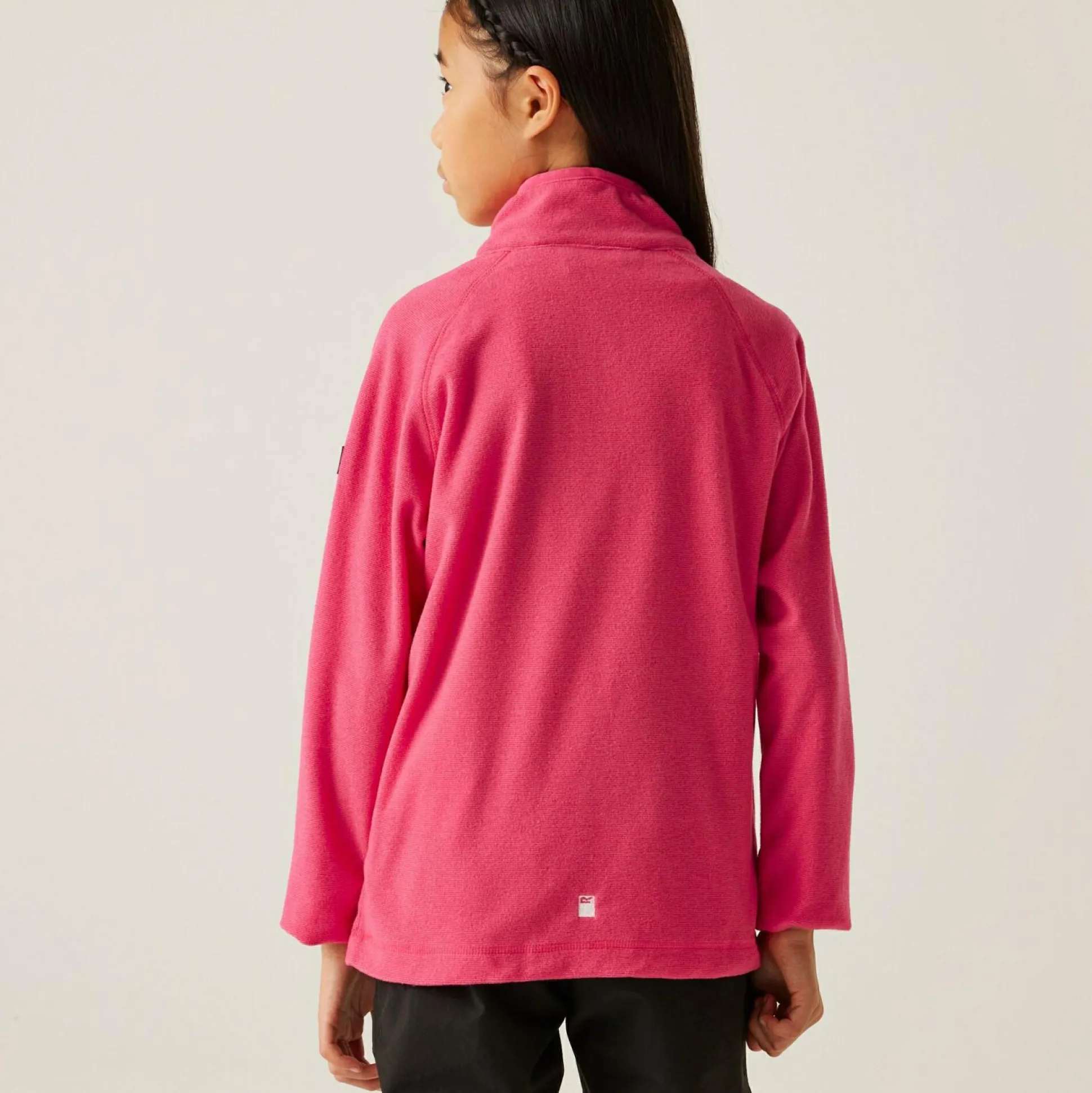 Kids' Loco Half Zip Fleece | Raspberry Pink