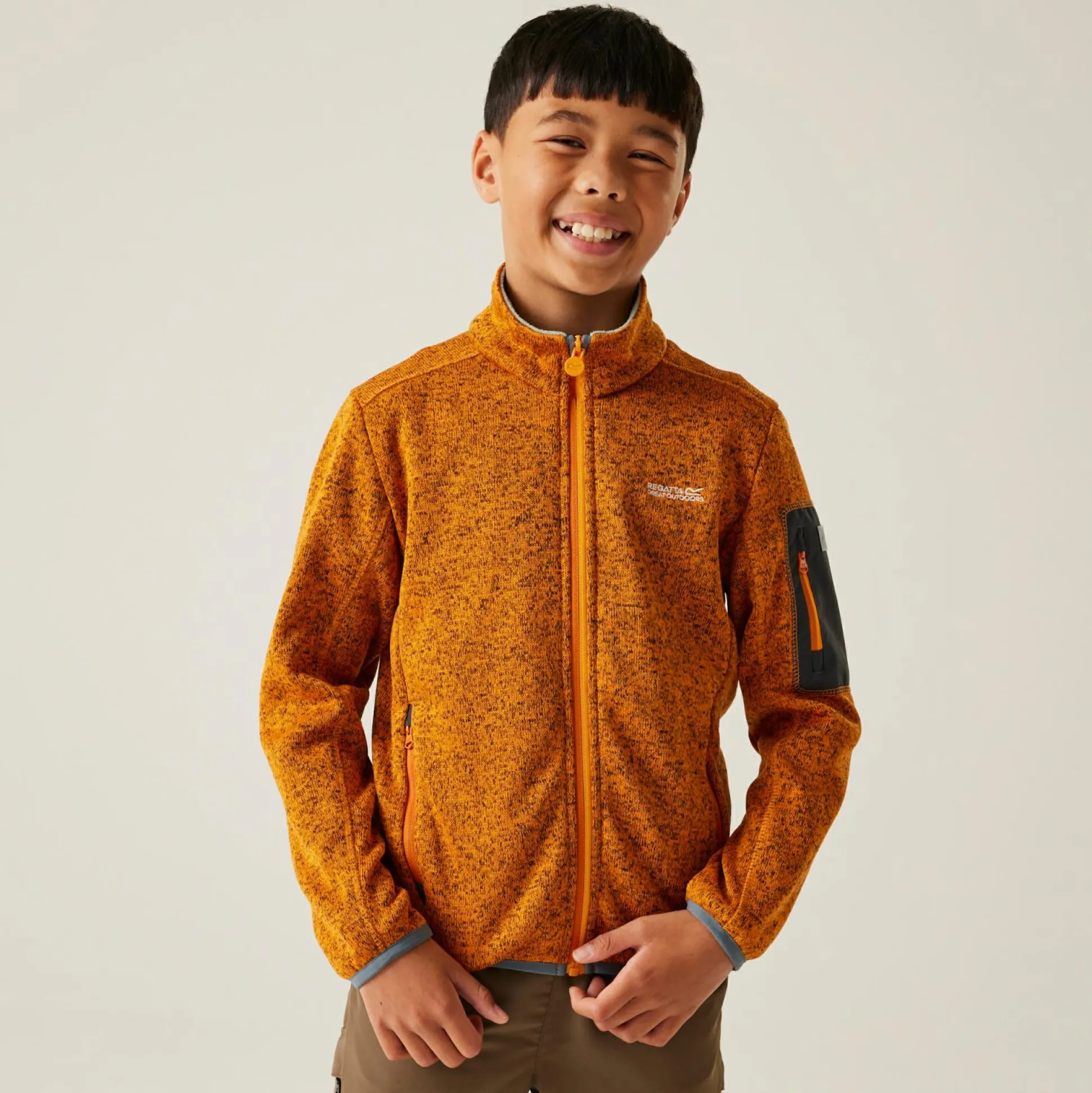 Kids' Newhill Fleece | Bright Marigold Glacier