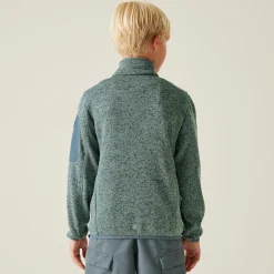 Kids' Newhill Fleece | Glacier Stormy Weather Bright Marigold