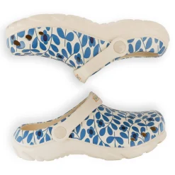 Kids' Orla Kiely Clog | Jasmine Flower Blue