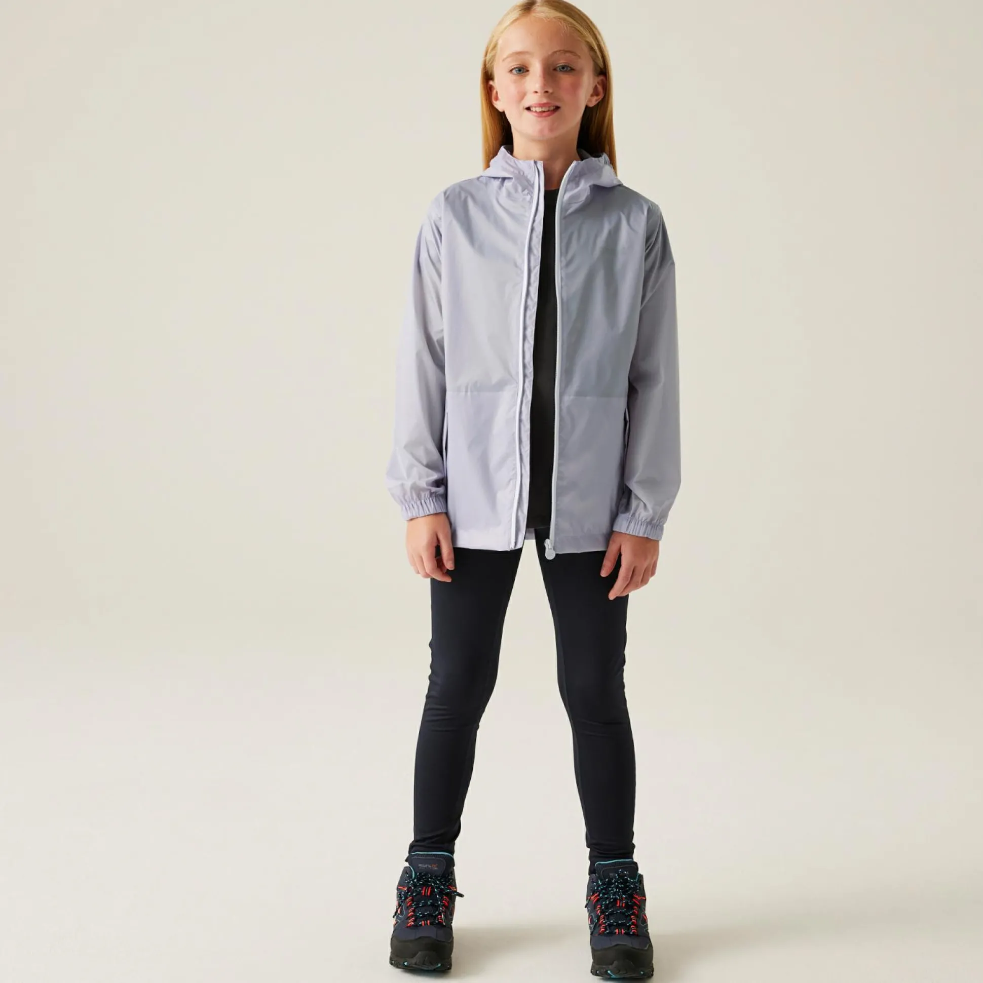 Kids' Pack It Waterproof Packaway Jacket | Lilac Thistle Lilac Hint