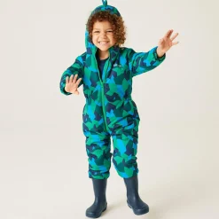 Kids' Penrose Puddle Suit | Hydro Blue Geo Camo