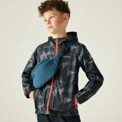 Kids' Printed Lever II Waterpoof Jacket | Navy Tangerine Tango