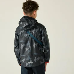 Kids' Printed Lever II Waterpoof Jacket | Navy Tangerine Tango