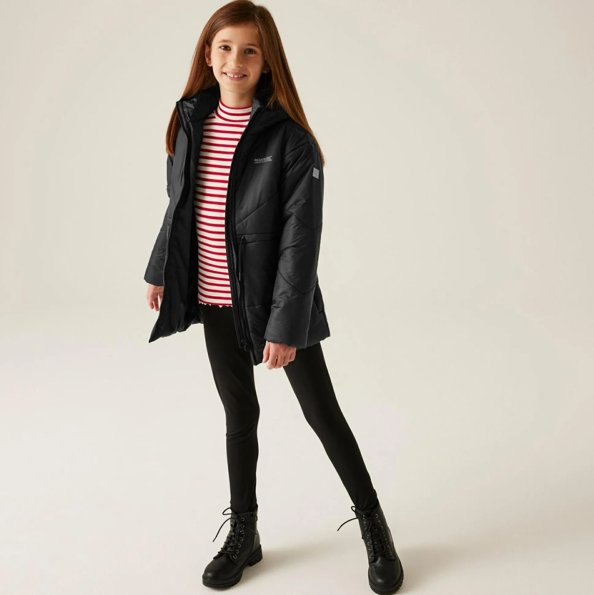 Kids' Rurie Quilted Jacket | Black