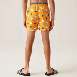 Kids' Skander III Swim Shorts | Bright Marigold Stingray
