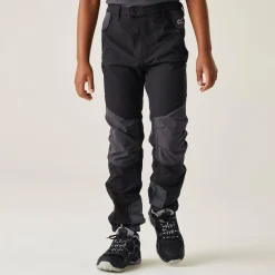Kids' Tech Mountain Walking Trousers | Black Ash