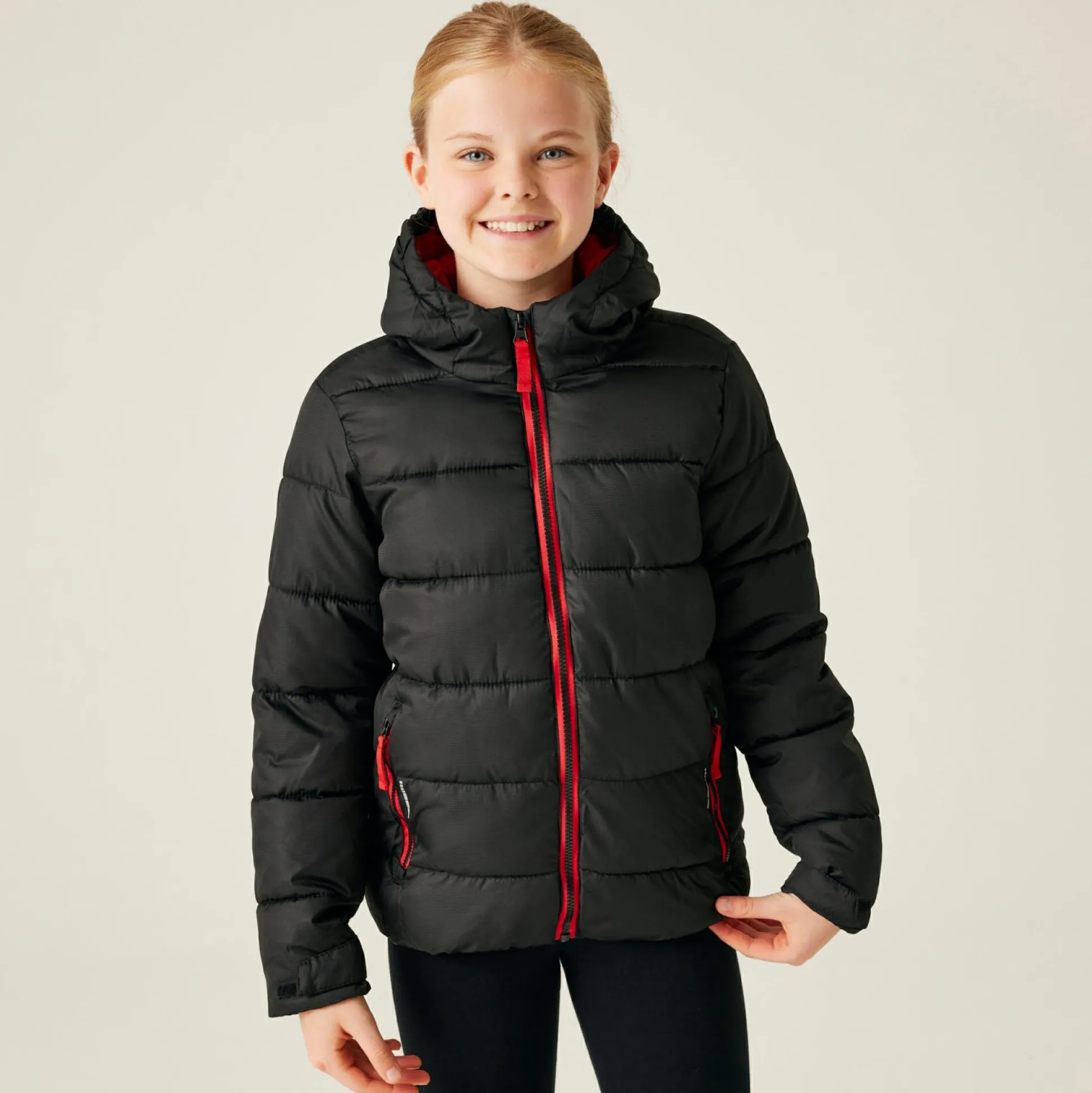 Kids' Thermal Jacket | Black Classic Red