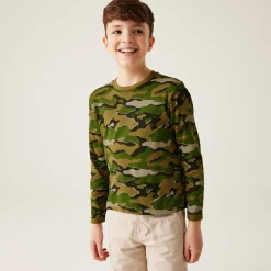 Kids' Wenbie III Graphic T-Shirt | Nephrite Green Camo Print